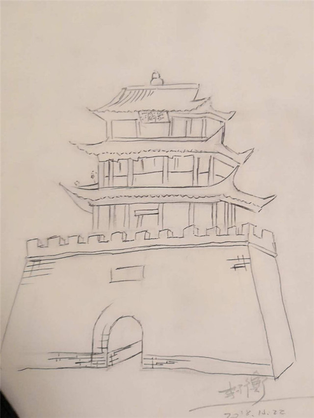 甘肃建筑简笔画图片